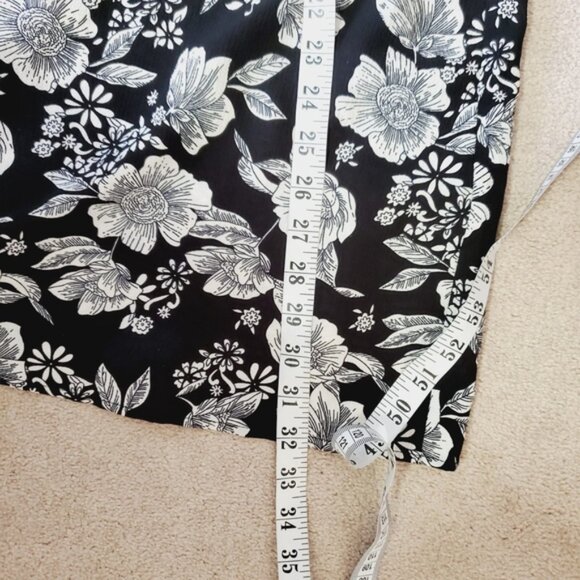 Mario Serrani Italy Floral Boho Tie Waist V Neck Beach Dress L - Picture 4 of 8